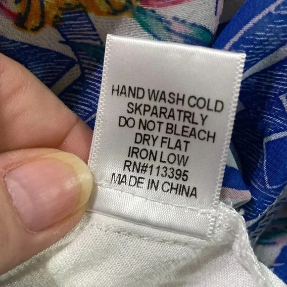 Ark n c. Blue Geometric Floral Sheer Cold Shoulder Maxi Dress - Picture 14 of 14